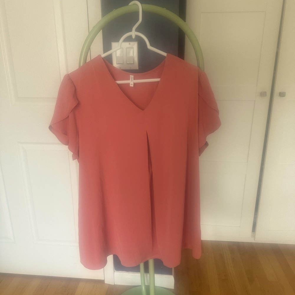 Pink work blouse